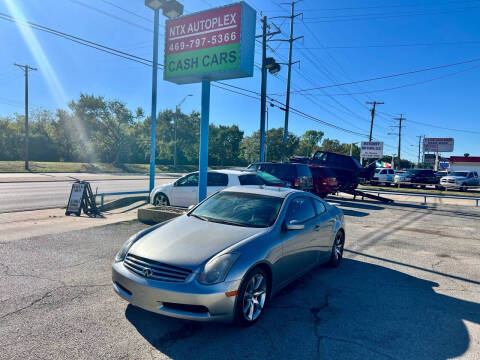 2003 Infiniti G35 for sale at NTX Autoplex in Garland TX