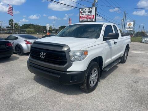2016 Toyota Tundra for sale at Excellent Autos of Orlando in Orlando FL