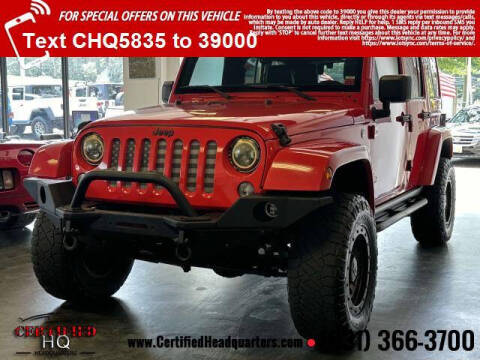 2015 Jeep Wrangler Unlimited for sale at CERTIFIED HEADQUARTERS in Saint James NY