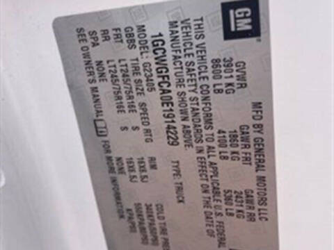 2014 Chevrolet Express 2500