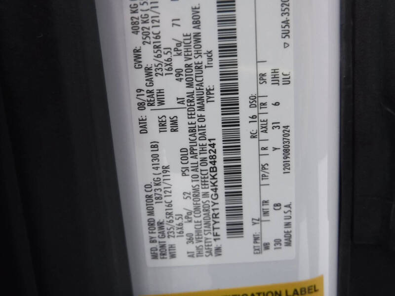 2019 Ford Transit 250