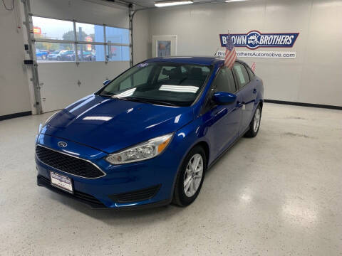 2018 Ford Focus for sale at Brown Brothers Automotive Sales And Service LLC in Hudson Falls NY