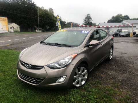 2013 Hyundai Elantra for sale at Conklin Cycle Center in Binghamton NY