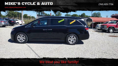 2015 Honda Odyssey for sale at MIKE'S CYCLE & AUTO in Connersville IN