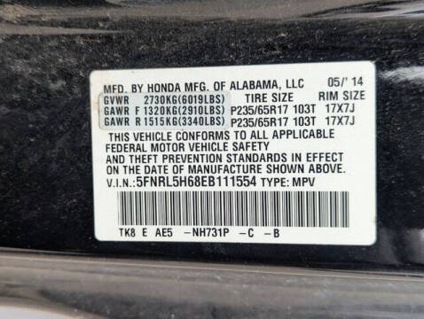 2014 Honda Odyssey EX-L