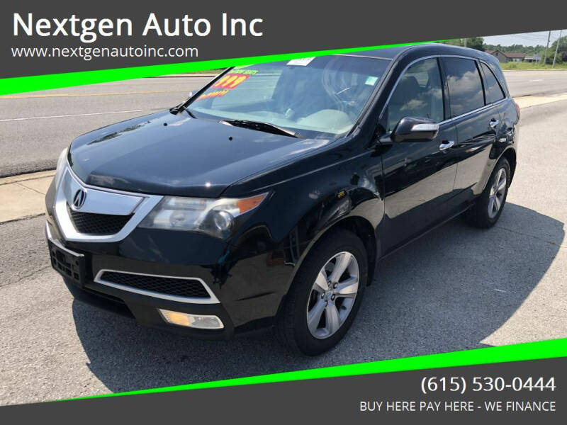 2011 Acura MDX for sale at Nextgen Auto Inc in Smithville TN