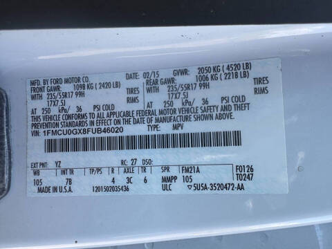 2015 Ford Escape SE