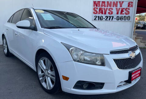 2012 Chevrolet Cruze for sale at Manny G Motors in San Antonio TX