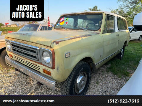 1977 International Scout II for sale at JACOB'S AUTO SALES in Kyle TX
