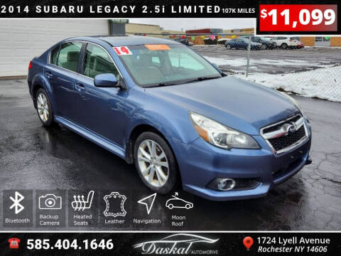 2014 Subaru Legacy for sale at Daskal Auto LLC in Rochester NY