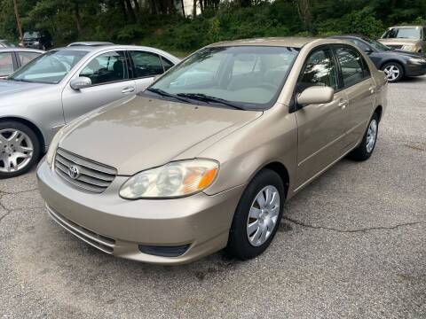 2004 Toyota Corolla for sale at CERTIFIED AUTO SALES in Gambrills MD