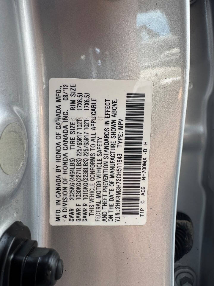 Silver 2012 Honda CR-V EX-L EX-L 4dr SUV 31