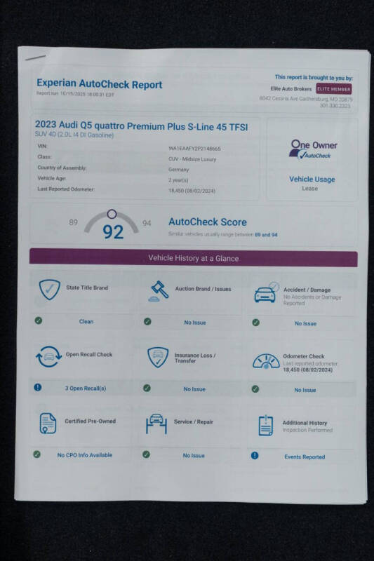 2023 Audi Q5 quattro S line Prem Plus 45 TFSI