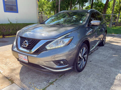 2017 Nissan Murano for sale at HOUSTON CAR SALES INC in Houston TX