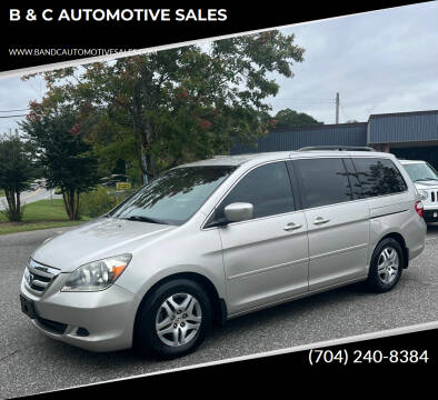 2007 Honda Odyssey for sale at B & C AUTOMOTIVE SALES in Lincolnton NC