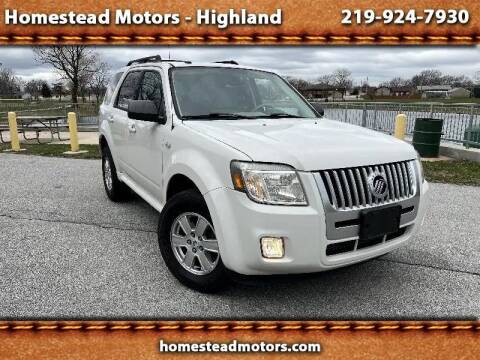 2009 Mercury Mariner for sale at HOMESTEAD MOTORS in Highland IN