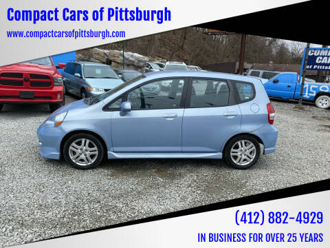 2008 Honda Fit for sale at Compact Cars of Pittsburgh in Pittsburgh PA