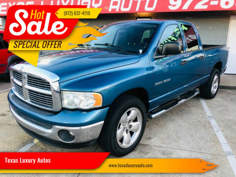 2005 Dodge Ram Pickup 1500 for sale at Texas Luxury Auto in Cedar Hill TX