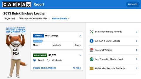 2013 Buick Enclave Leather