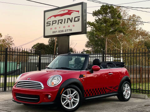 2013 MINI Convertible for sale at Spring Motors in Spring TX