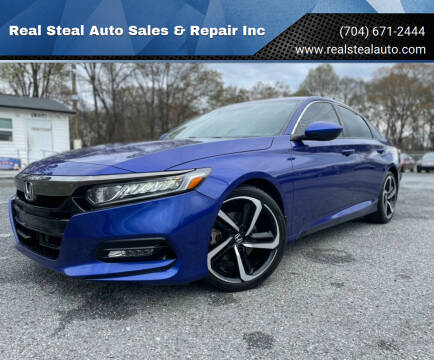 2018 Honda Accord for sale at Real Steal Auto Sales & Repair Inc in Gastonia NC
