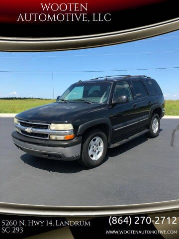 2004 Chevrolet Tahoe for sale at WOOTEN AUTOMOTIVE, LLC in Landrum SC