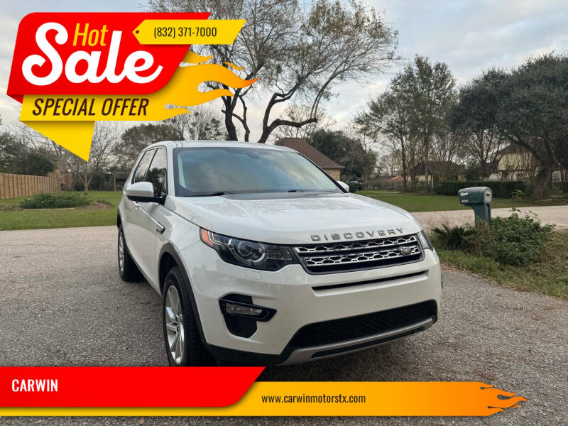 2016 Land Rover Discovery Sport for sale at CARWIN in Katy TX