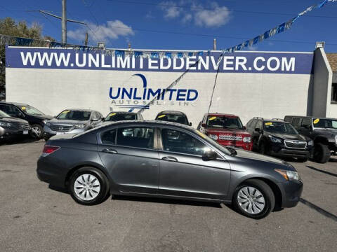 2010 Honda Accord for sale at Unlimited Auto Sales in Denver CO
