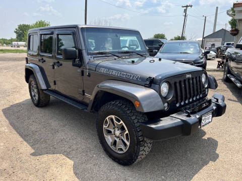2017 Jeep Wrangler Unlimited for sale at American Garage in Chinook MT