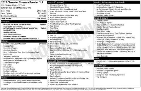 2017 Chevrolet Traverse Premier