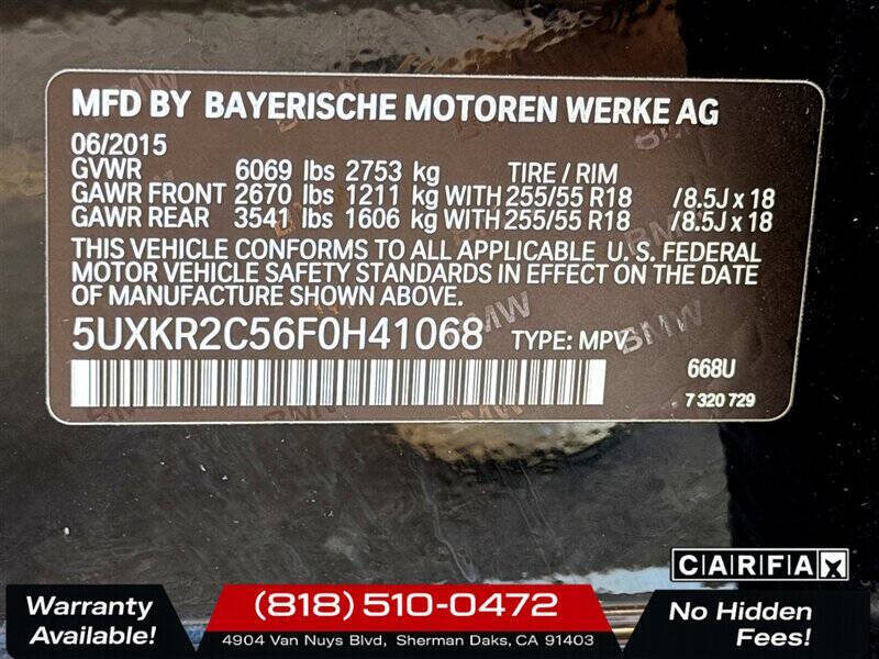 2015 BMW X5 sDrive35i