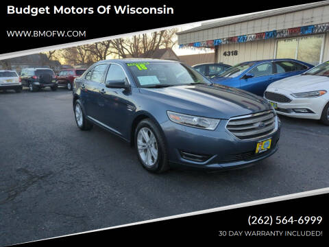 2018 Ford Taurus for sale at Budget Motors of Wisconsin in Racine WI