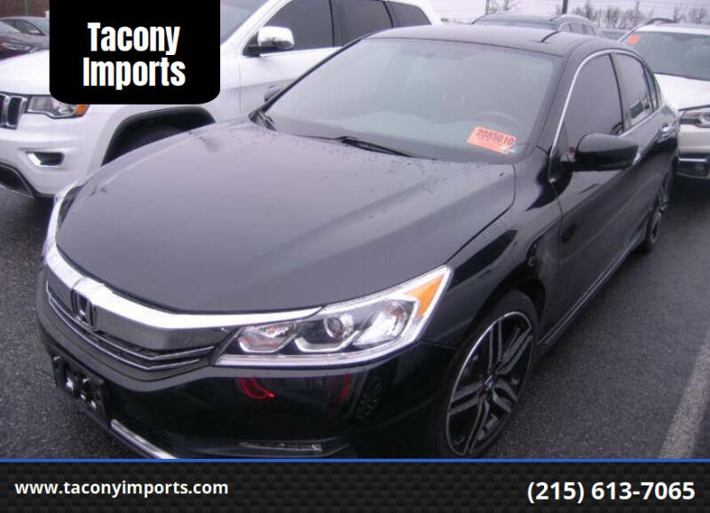 2016 Honda Accord for sale at Tacony Imports in Philadelphia PA