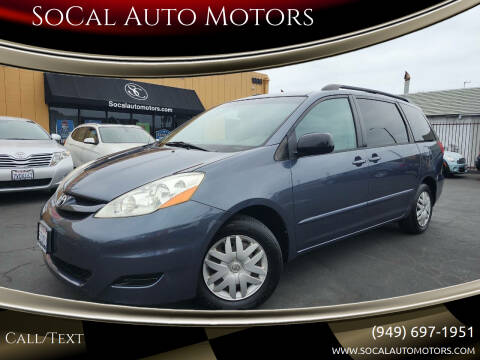 2007 Toyota Sienna for sale at SoCal Auto Motors in Costa Mesa CA