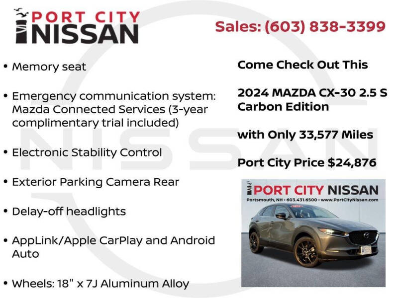 2024 Mazda CX-30 2.5 S Carbon Edition