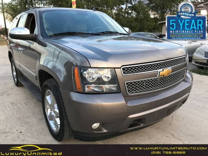 2013 Chevrolet Tahoe for sale at LUXURY UNLIMITED AUTO SALES in San Antonio TX