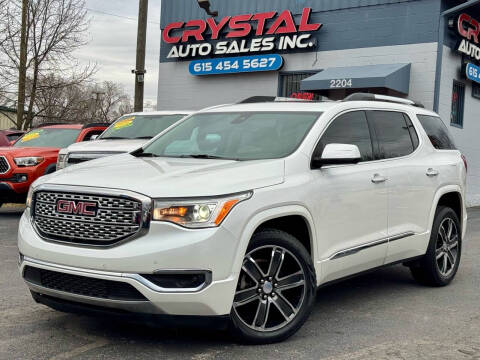 2017 GMC Acadia for sale at Crystal Auto Sales Inc in Nashville TN