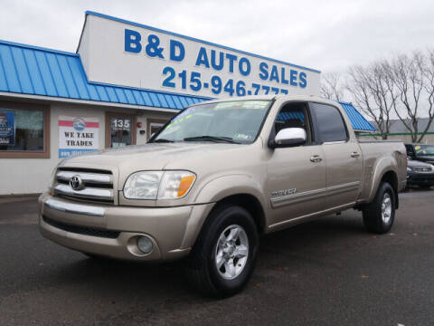 2006 Toyota Tundra for sale at B & D Auto Sales Inc. in Fairless Hills PA