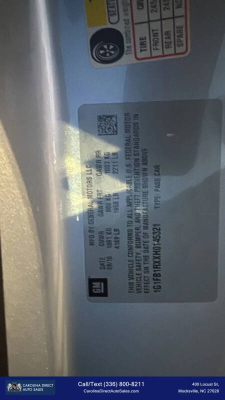 2017 Chevrolet Camaro LT