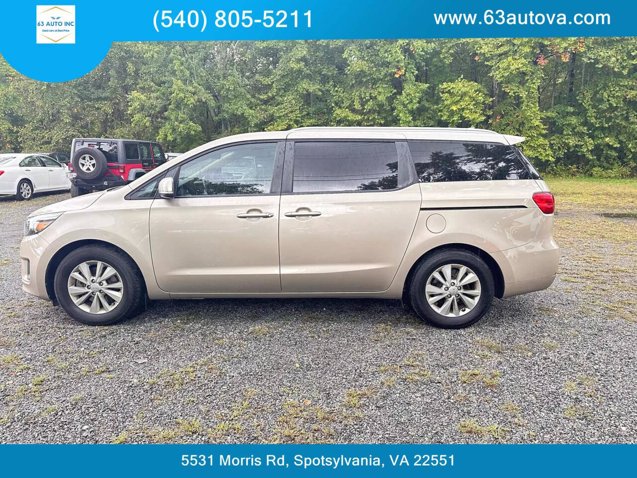 2016 Kia Sedona for sale at 63 Auto Inc in Spotsylvania, VA