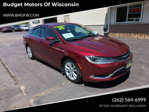 2015 Chrysler 200 for sale at Budget Motors of Wisconsin in Racine WI