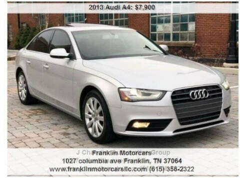 2013 Audi A4 for sale at Franklin Motorcars in Franklin TN