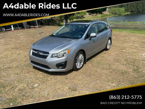 2012 Subaru Impreza for sale at A4dable Rides LLC in Haines City FL