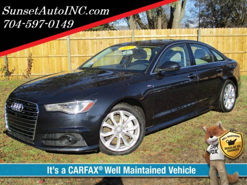 2017 Audi A6 for sale at Sunset Auto in Charlotte NC