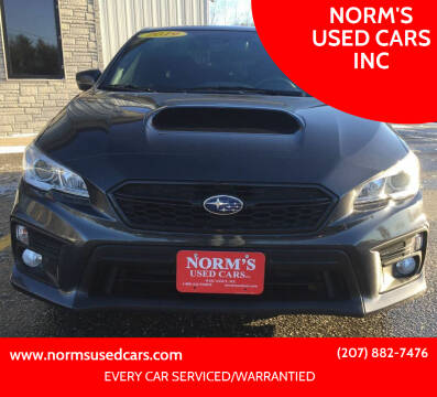 2019 Subaru WRX for sale at NORM'S USED CARS INC in Wiscasset ME