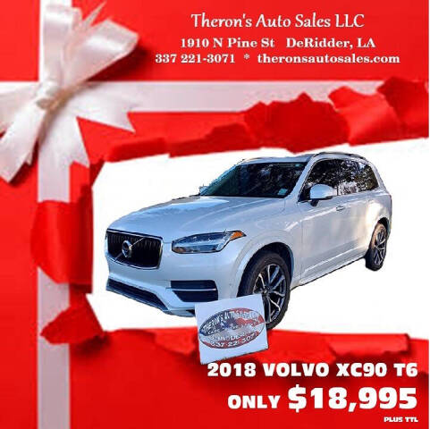 2018 Volvo XC90 for sale at Theron's Auto Sales, LLC in Deridder, LA