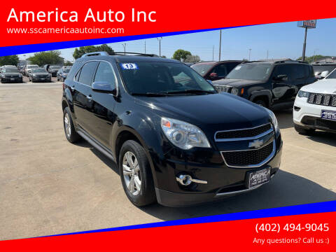 2013 Chevrolet Equinox for sale at America Auto Inc in South Sioux City NE