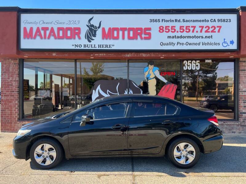2015 Honda Civic for sale at Matador Motors in Sacramento CA