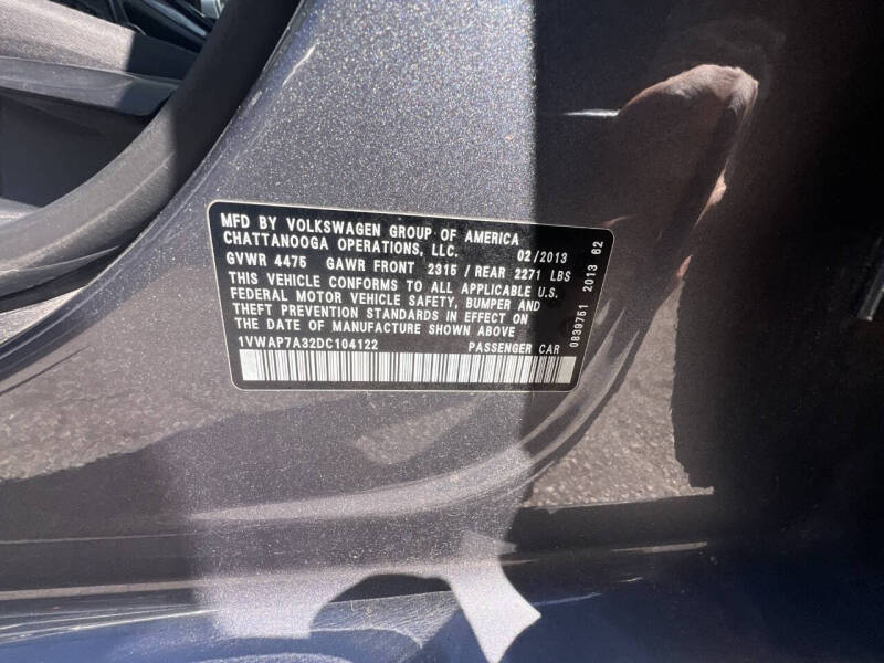 2013 Volkswagen Passat S PZEV