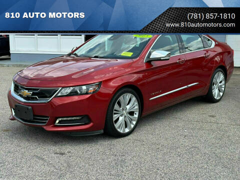 2015 Chevrolet Impala for sale at 810 AUTO MOTORS in Abington MA